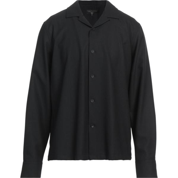 camicie Rag & Bone nero tinta unita