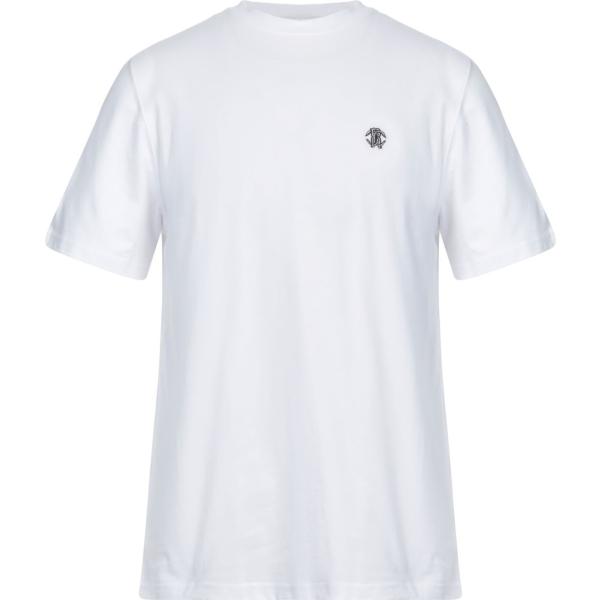 t-shirt Roberto Cavalli bianco tinta unita