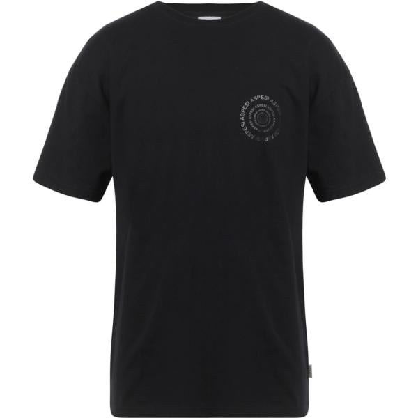 t-shirt Aspesi nero tinta unita
