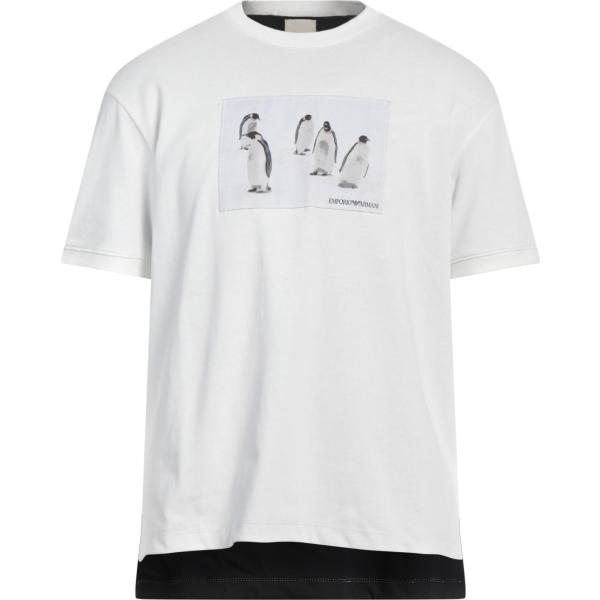 t-shirt Emporio Armani bianco con stampe