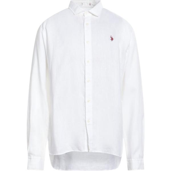 camicie U.s.polo Assn. bianco tinta unita