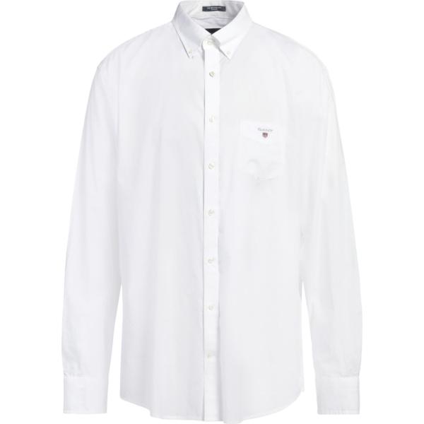 camicie Gant bianco tinta unita