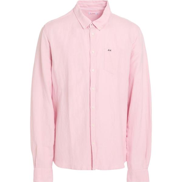 camicie Sun 68 rosa tinta unita
