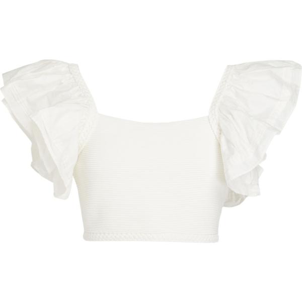 top Aje. bianco tinta unita