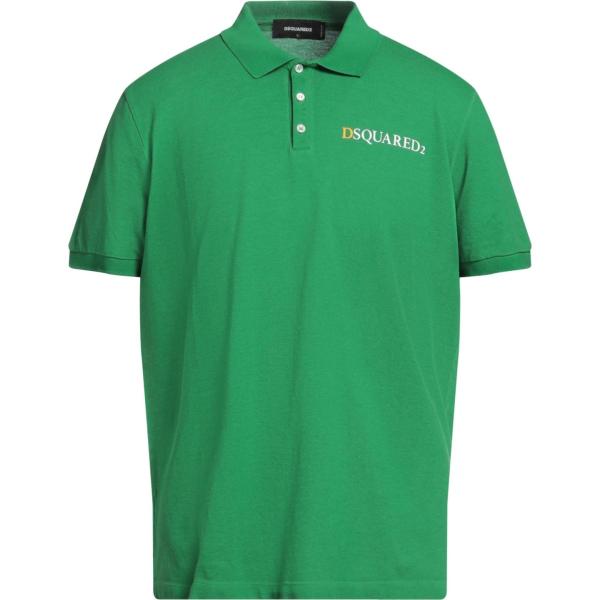 polo Dsquared2 verde con stampe