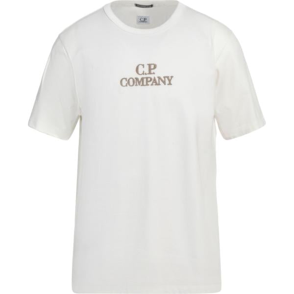 t-shirt C.p. Company bianco tinta unita