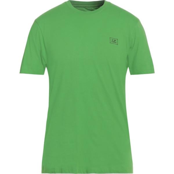 t-shirt C.p. Company verde tinta unita
