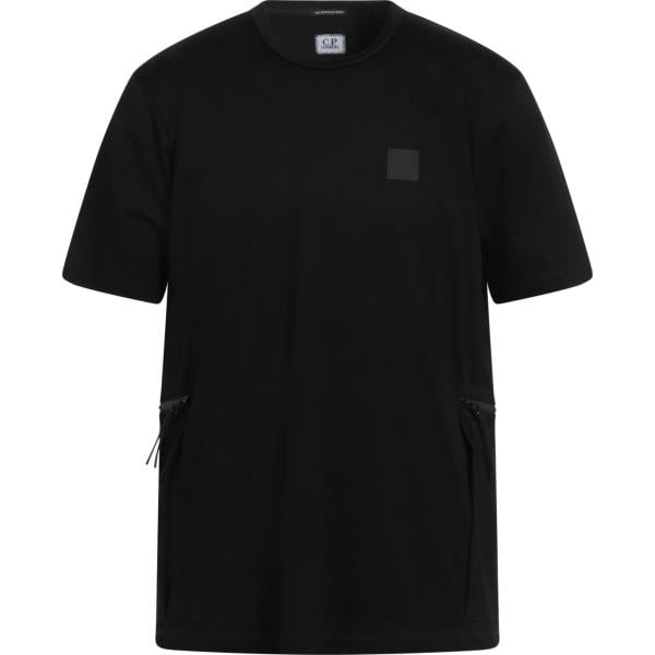 t-shirt C.p. Company nero tinta unita