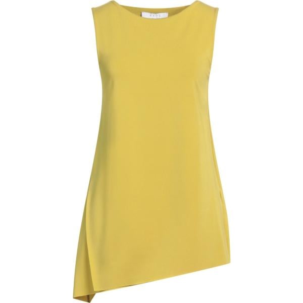 top Kaos giallo tinta unita