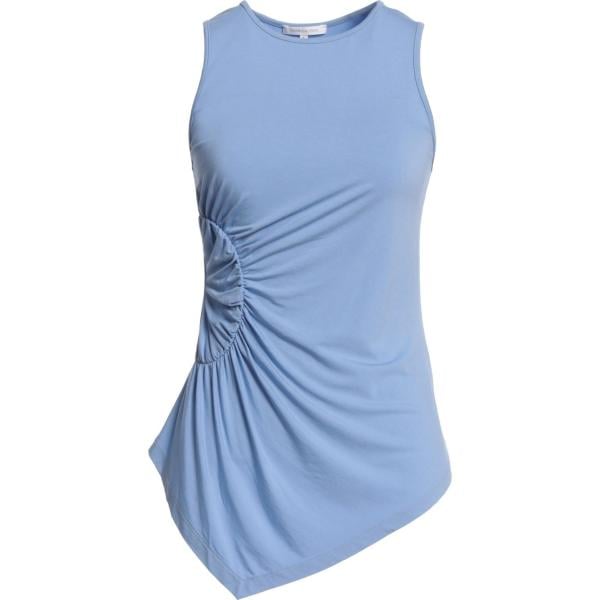 top Patrizia Pepe blu tinta unita