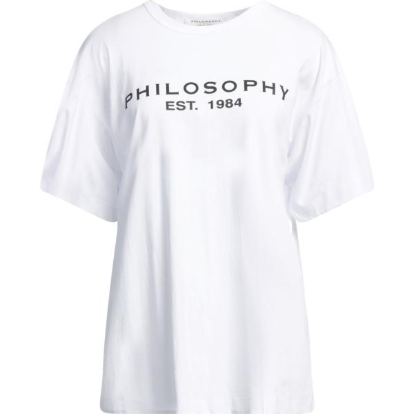 t-shirt PHILOSOPHY di LORENZO SERAFI... bianco con stampe
