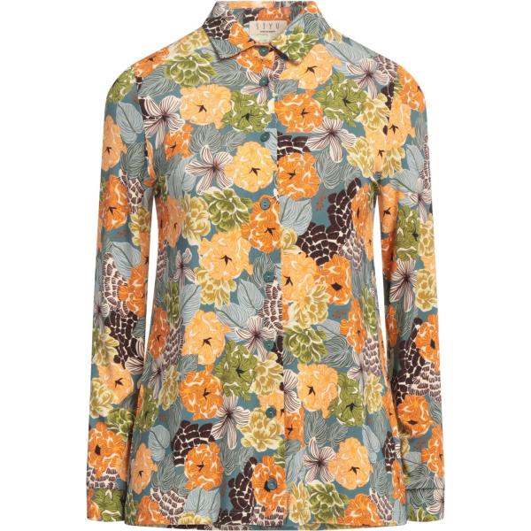 camicie Siyu grigio a fiori