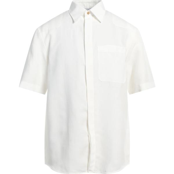 camicie a manica corta Dunhill bianco tinta unita