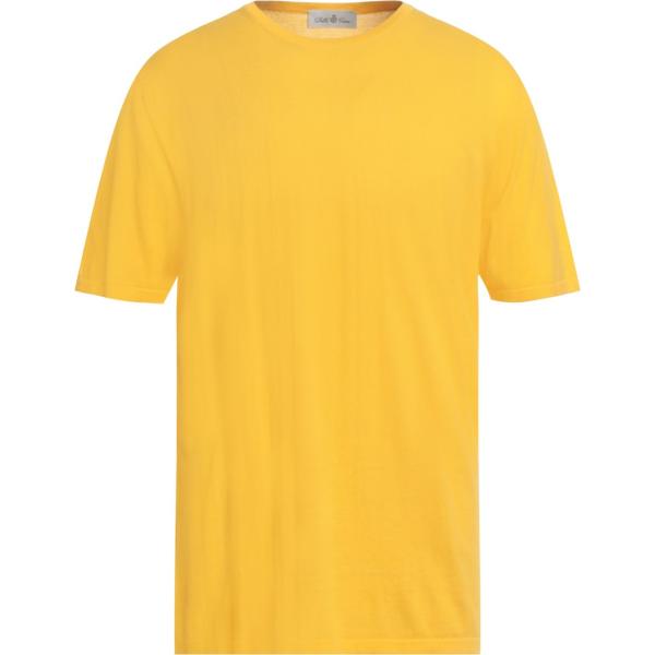 t-shirt Della Ciana giallo tinta unita