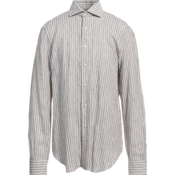 camicie BARBA Napoli grigio a righe