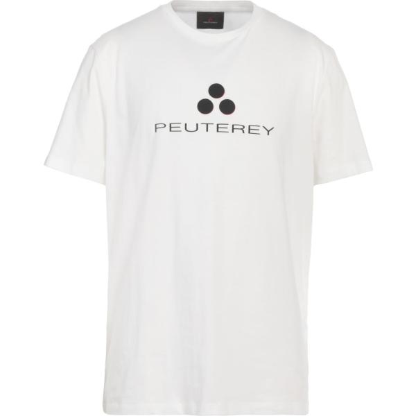 t-shirt Peuterey bianco con stampe