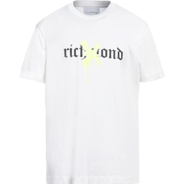 t-shirt Richmond X bianco con stampe