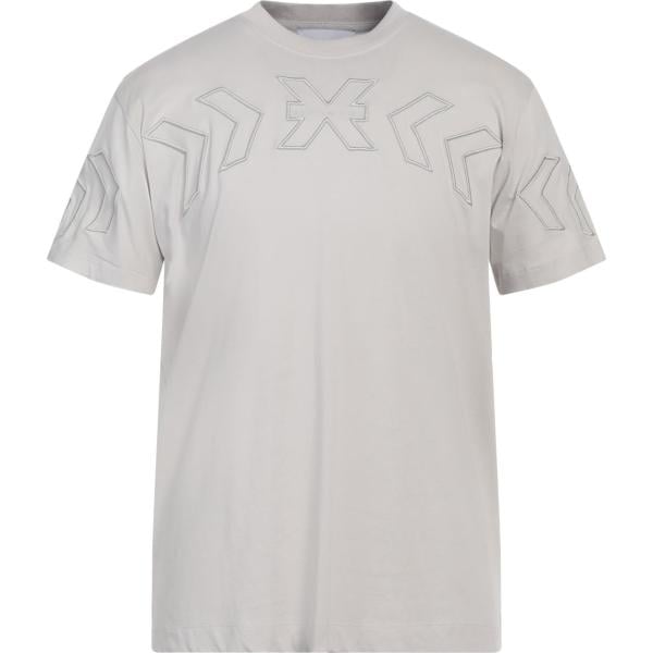 t-shirt Richmond X grigio tinta unita