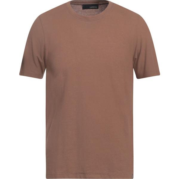 t-shirt Lardini marrone tinta unita