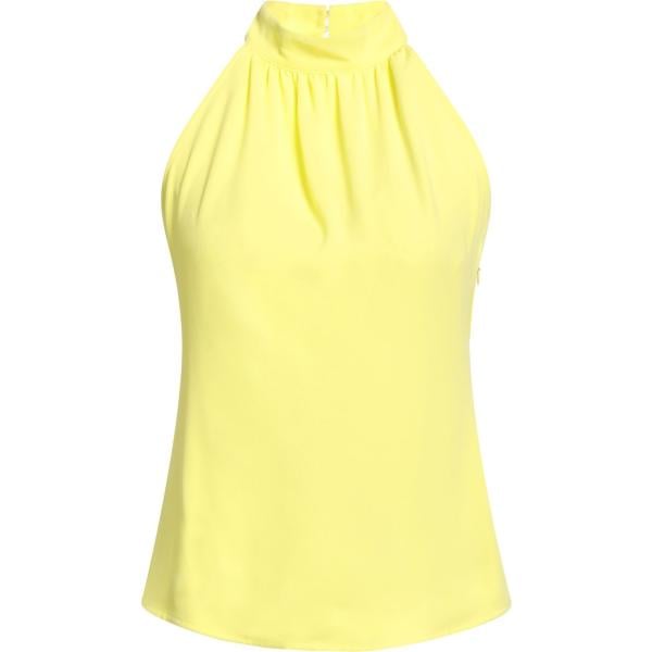 top Liu •Jo giallo tinta unita
