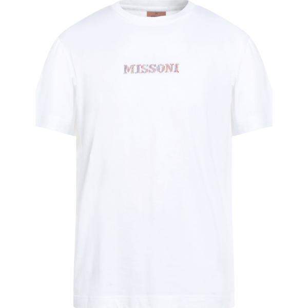 t-shirt Missoni bianco tinta unita
