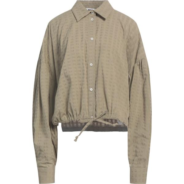 camicie Msgm marrone tinta unita