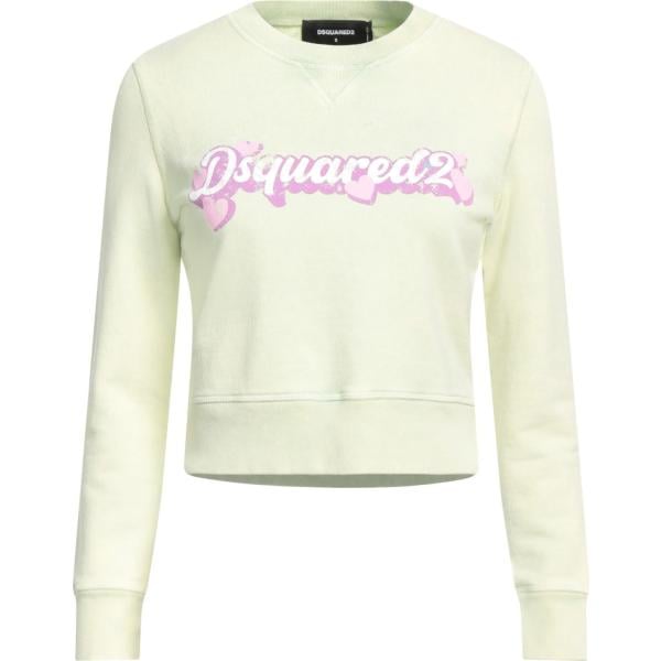 felpe Dsquared2 verde con stampe