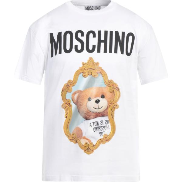 t-shirt Moschino bianco con stampe