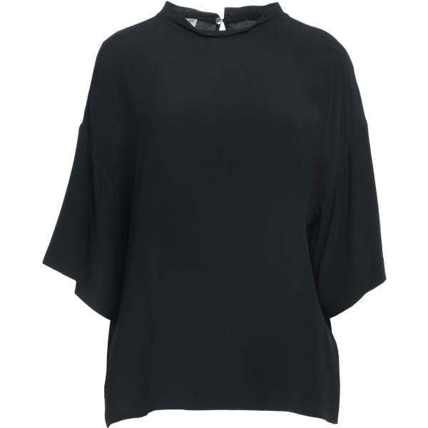 top Douuod nero tinta unita