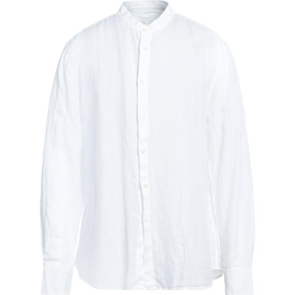 camicie 120% Lino bianco tinta unita
