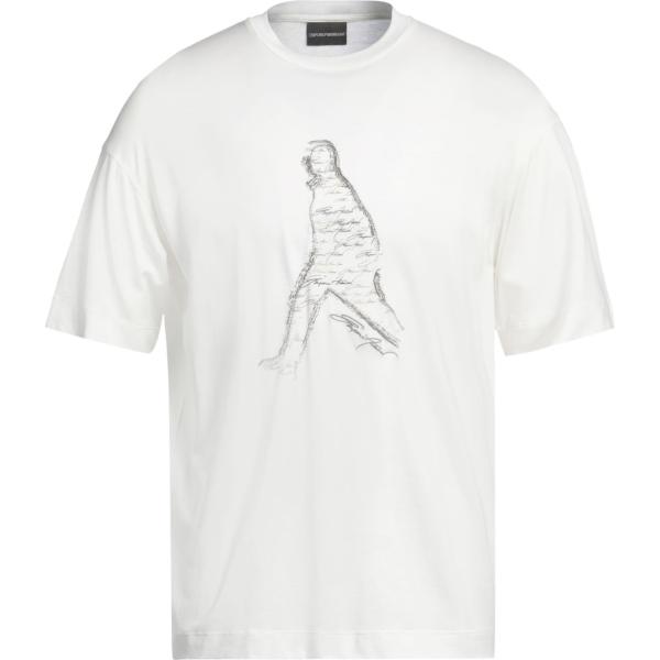 t-shirt Emporio Armani bianco tinta unita