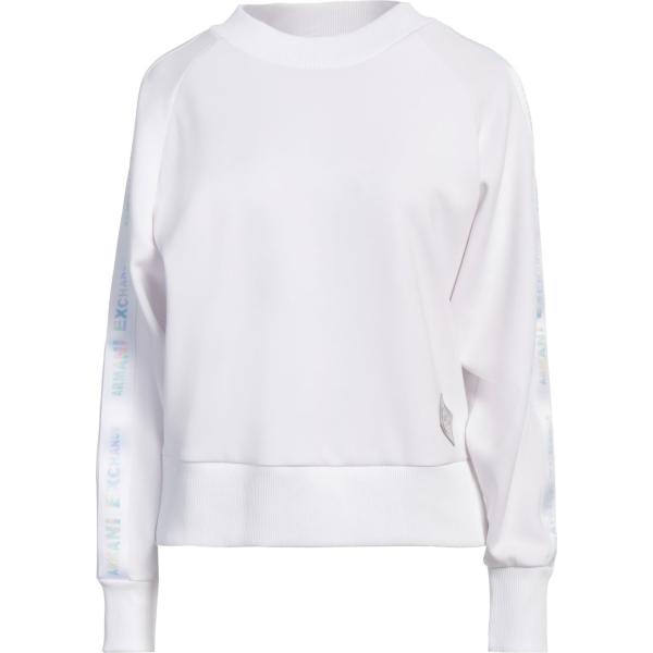 felpe Armani Exchange bianco tinta unita