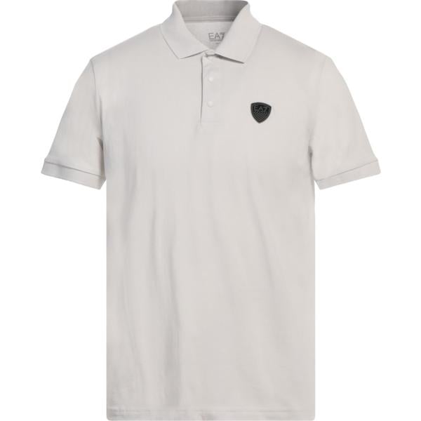 polo Ea7 grigio tinta unita