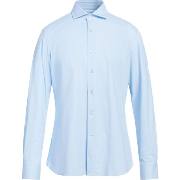 camicie Glanshirt blu tinta unita