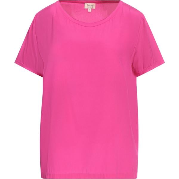 top Her Shirt Her Dress multicolore tinta unita