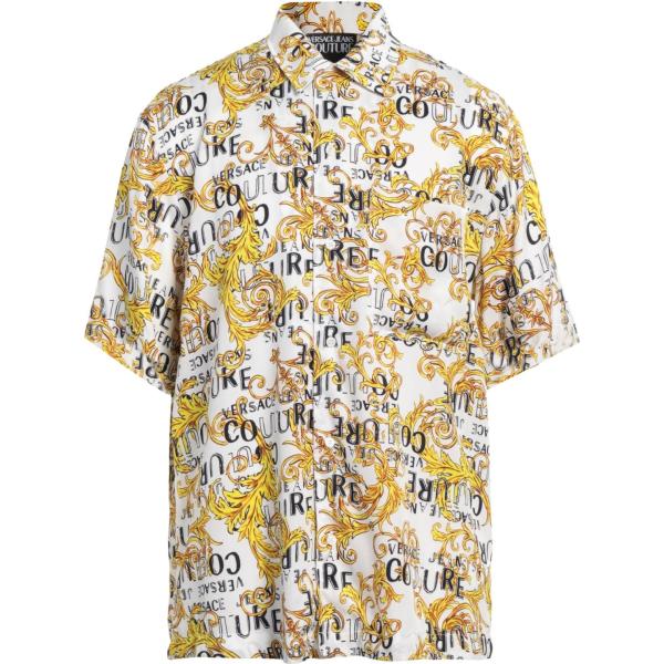 camicie a manica corta Versace Jeans Couture bianco con stampe