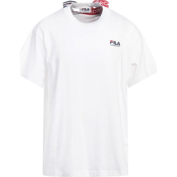 t-shirt Y/PROJECT x FILA bianco tinta unita