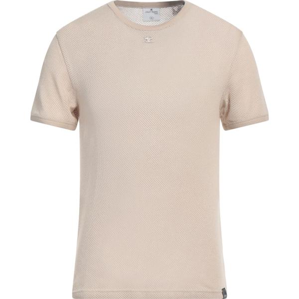t-shirt Courrèges viola tinta unita