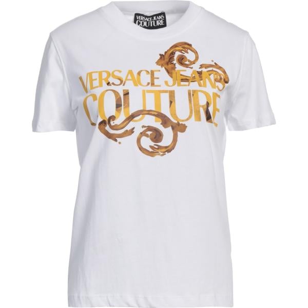 t-shirt Versace Jeans Couture bianco con stampe