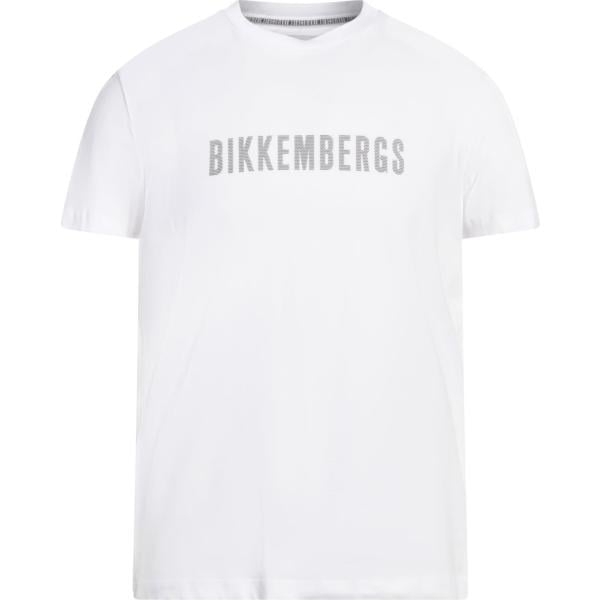 t-shirt Bikkembergs bianco con stampe