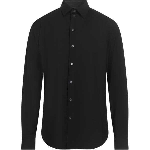 camicie Emporio Armani nero tinta unita