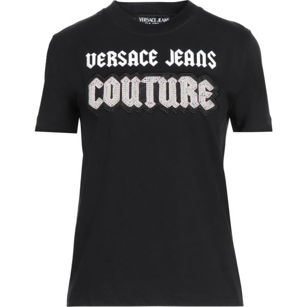 t-shirt Versace Jeans Couture nero con stampe
