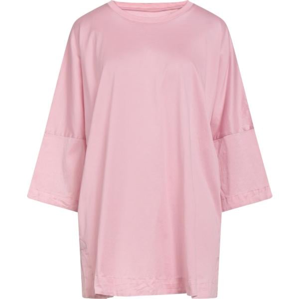 t-shirt Casey∘Casey rosa tinta unita