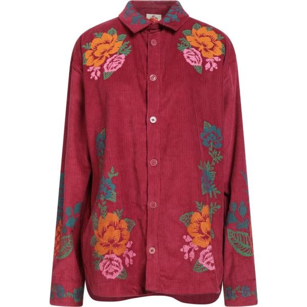 camicie Farm Rio rosso tinta unita