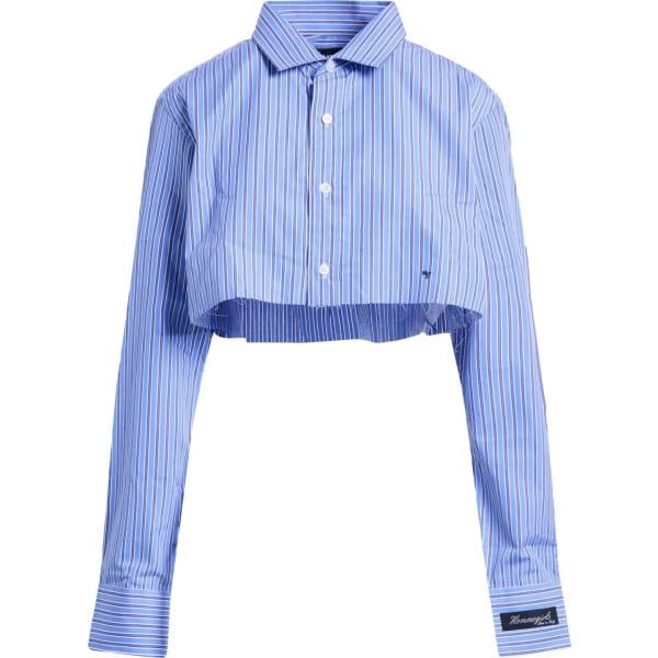 camicie Hommegirls blu a righe