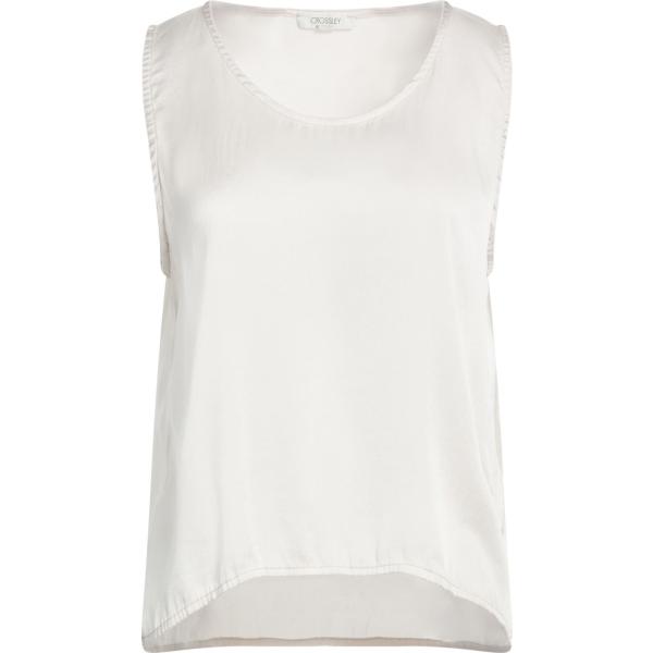 top Crossley bianco tinta unita