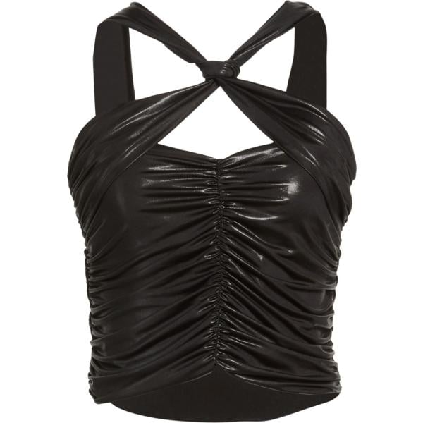 top Pinko nero tinta unita