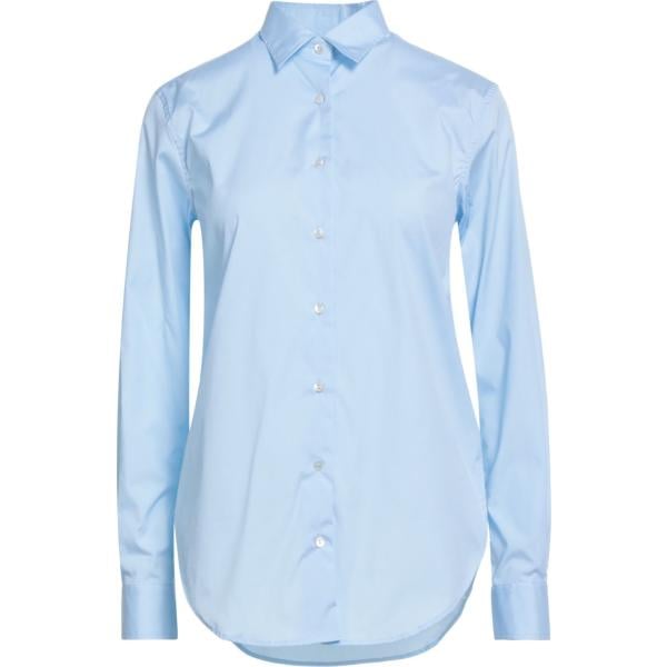 camicie Xacus blu tinta unita