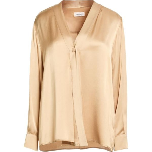 camicie Ottodame marrone tinta unita