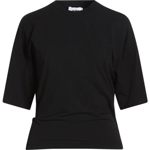 t-shirt Alpha Studio nero tinta unita